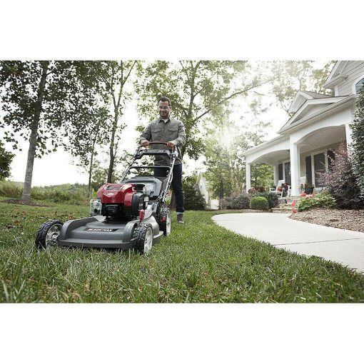 YARDMAX 22′′ 3-in-1 Self Propelled Lawn Mower, 201cc Engine, CVT, Adjustable Height, High-Traction Wheels