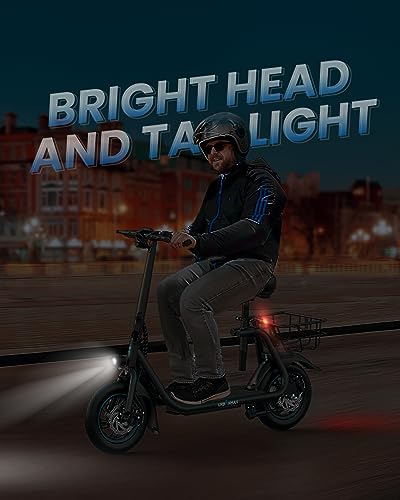 URBANMAX C1 Electric Scooter with Seat, 450W Powerful Motor up to 22 Miles Range