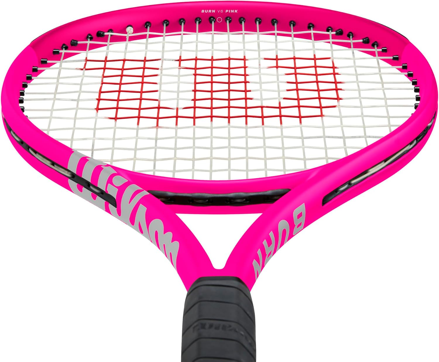 Wilson Burn V6 105 S Tennisschläger – Pink, Griffgröße 1-4 1/8 Zoll besaitet