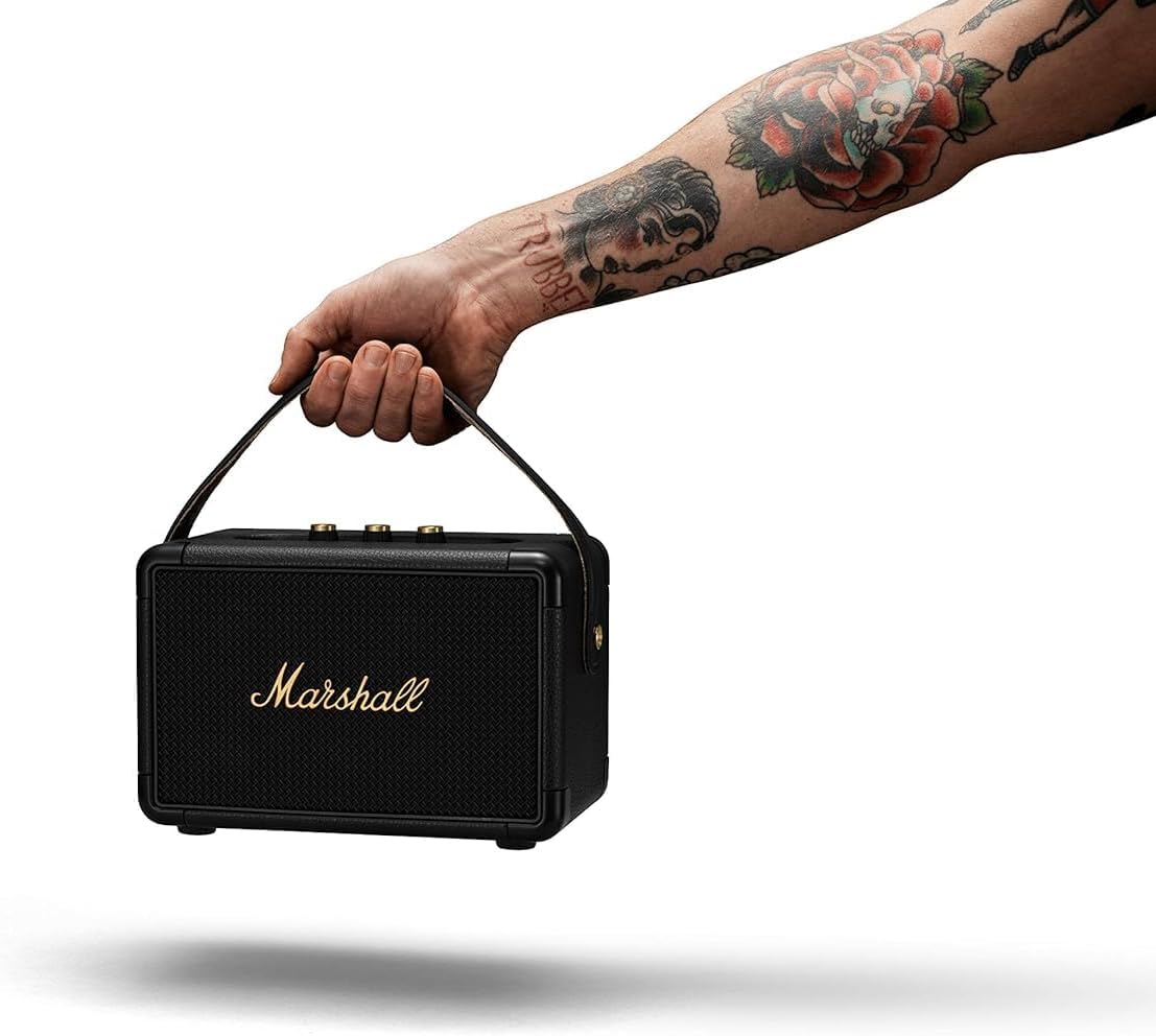Marshall Kilburn II Bluetooth Draagbare Waterbestendige Luidspreker, Draadloos - Zwart en Messing