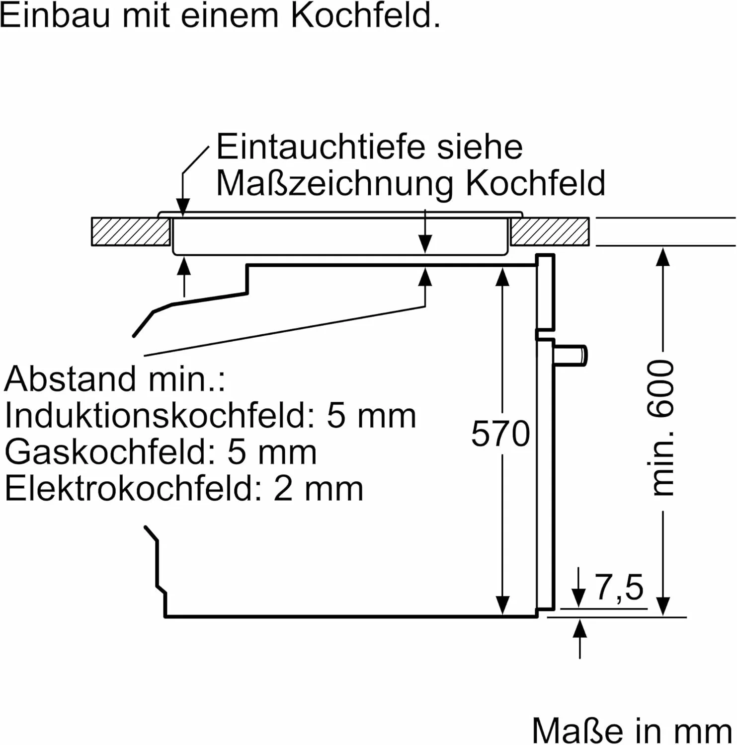 Siemens EQ522IA01, Einbauherd-Set, Bestehend aus HE517GBS4 Herd, 60 x 60 cm, 3D Hei?luft, Selbstreinigung, Clip Auszug & EI645CFB6E Induktionskochfeld, Br?terzone, powerBoost, Edelstahl Rahmen