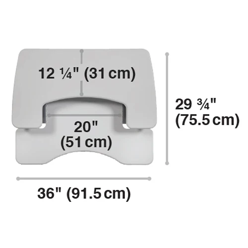 VariDesk? Pro Plus? 36 Staand Bureau-Converter voor Dubbele Monitoren �C Tweelaags Design