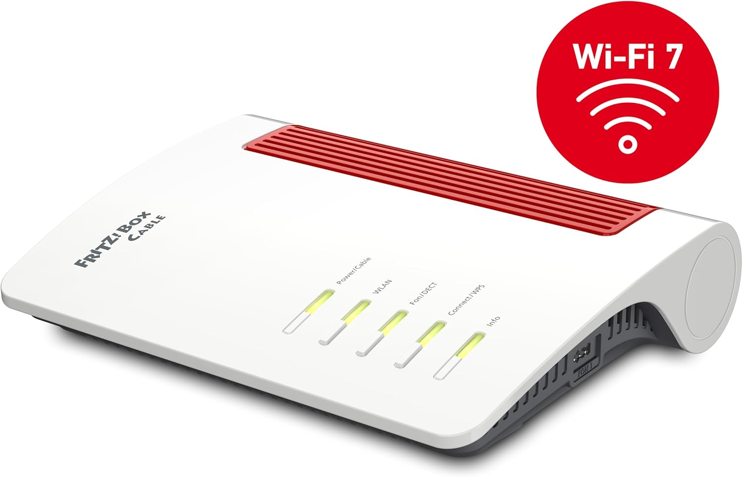 FRITZ!Box 6670 Cable | Router für einen Kabelanschluss (DOCSIS-3.1-Kabelmodem, 2x2 Wi-Fi 7 mit 2.880 MBit/s (5 GHz) und 688 MBit/s (2,4 GHz), Zigbee Integration 1 x 2,5 Gigabit-LAN-Port)