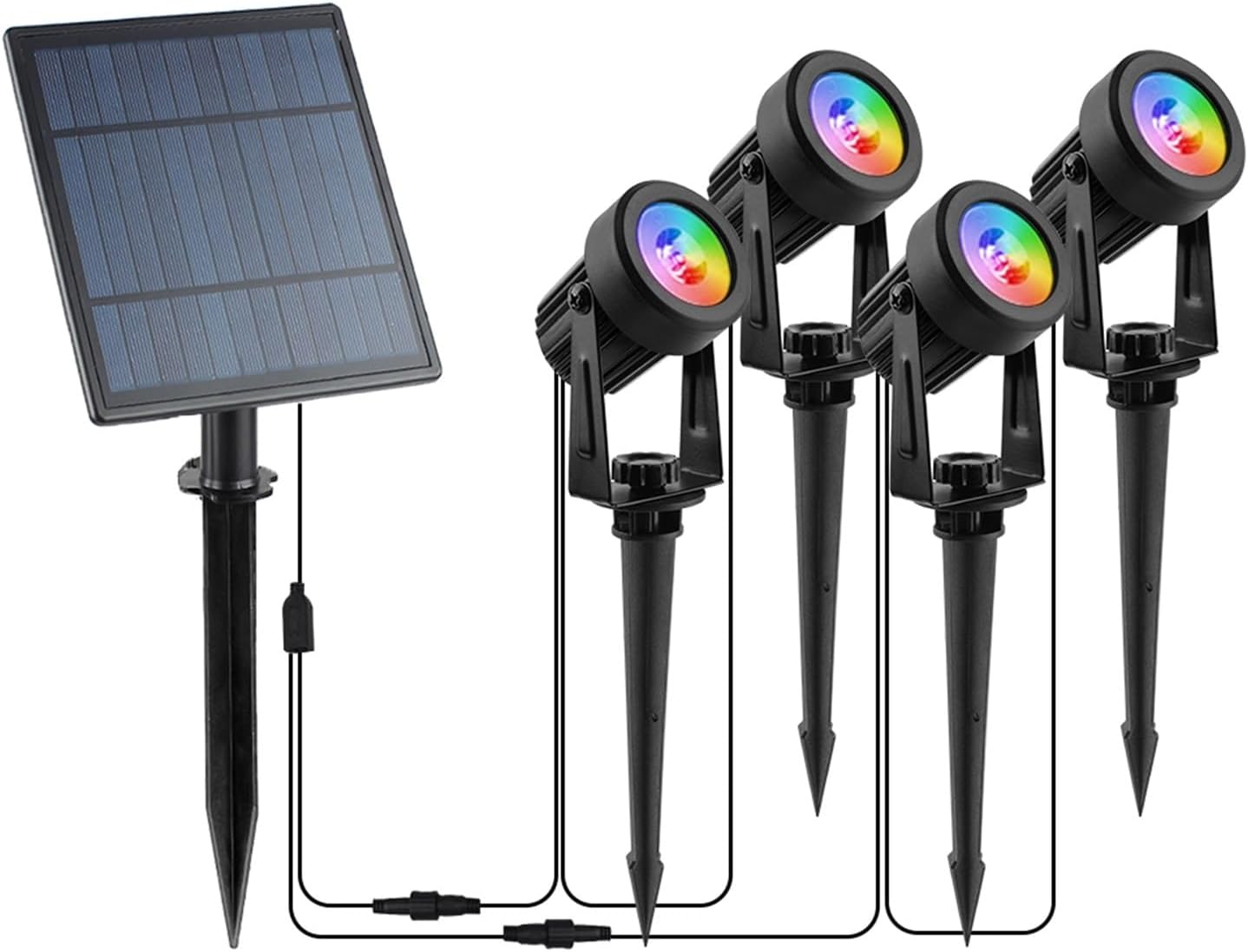 RGB SO LED Außenleuchten IP65 Wasserdicht Garten Dekorative Lampen Hell Energieeffizient Warm Kaltweiß Landschaft Hof Beleuchtung für Weg und Terrasse
