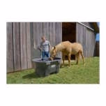 Rubbermaid FG424500BLA Livestock Tank (Model Year 2025), 150 Gallon Capacity, Plastic, Black