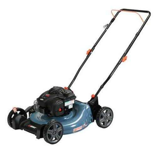 2025 Benzine Grasmaaier met Duw, 21 Inch, 125 cc 4-Takt Motor, Mulching en Zijafvoer, Dubbele Hefverstelling