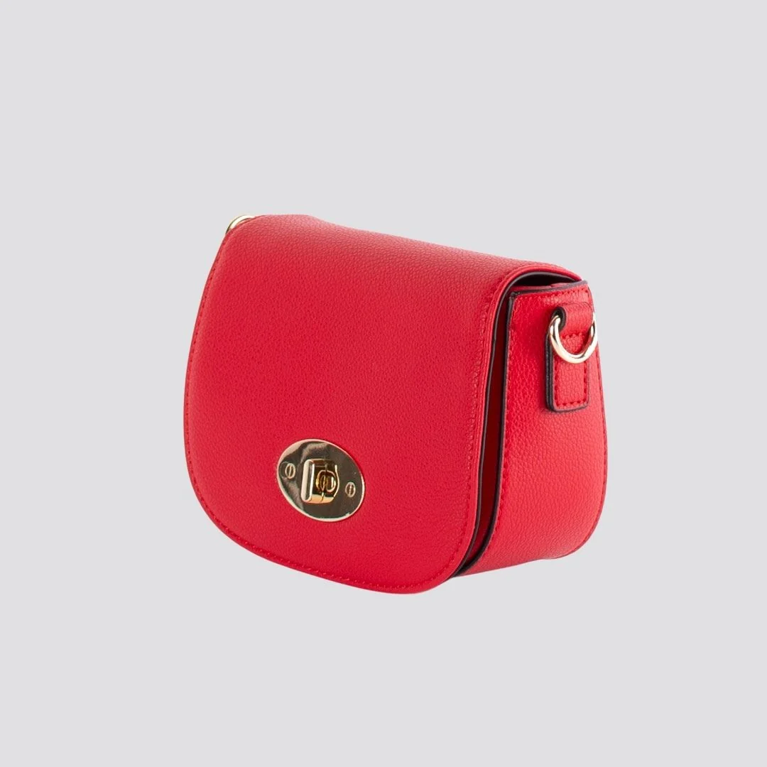 Mini Satchel Crossbody Bag | Red