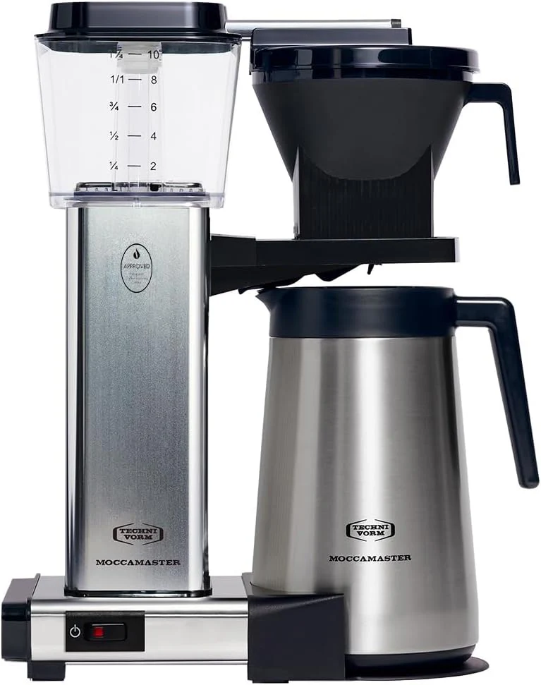 Moccamaster KBGT, filterkoffiezetapparaat met thermoskan, filterkoffiezetapparaat, Off-White, 1.25L