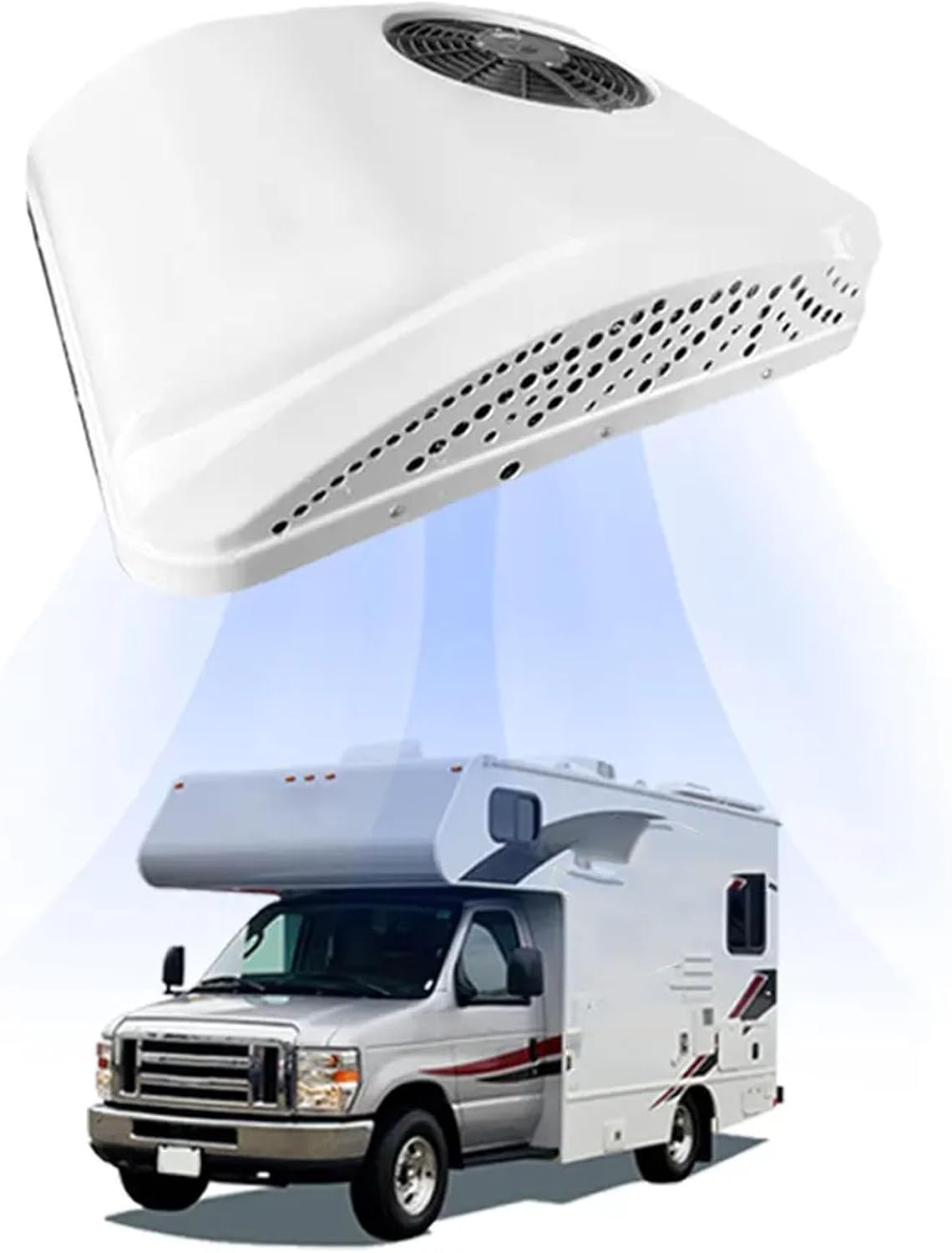 Wohnmobil-Klimaanlage, 12 V, 24 V, Dc, Für Dachparkplätze, Für LKW, Wohnmobile, Busse, Bagger, Wohnmobile, Landwirtschaftliche Fahrzeuge, Klimaanlage, Kalt/Heiß（12V）