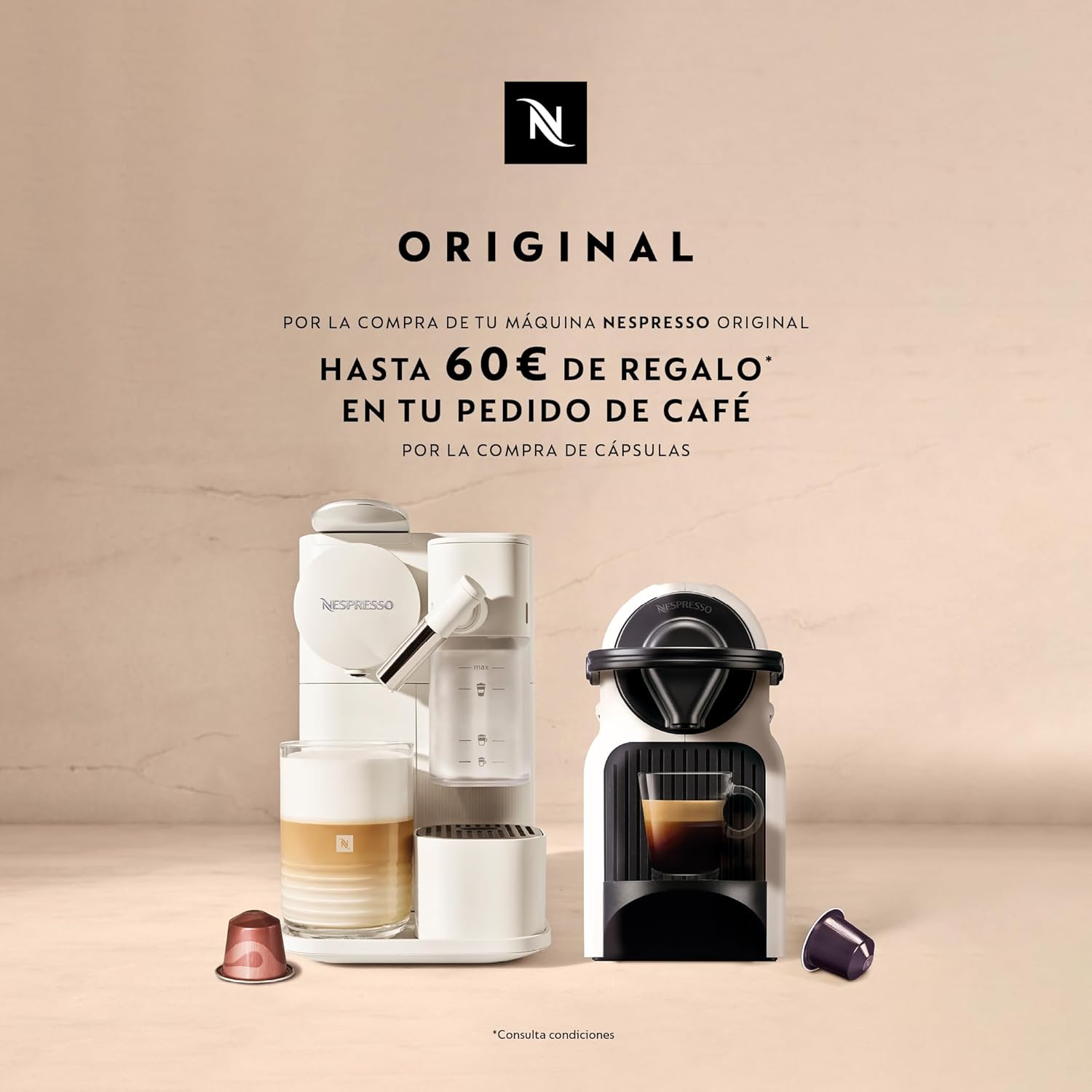 Nespresso De'Longhi Inissia EN80.B Coffee Machine for Nespresso Capsules 19 Bar Automatic Shut-off Black