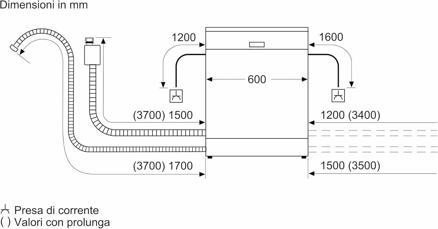Bosch SMV6ECX10E Serie 6 Einbau-Geschirrspüler komplett versenkbar, Home Connect, Extra Clean Zone: Intensive Reinigung bei hartnäckigen Verschmutzungen, Remote-Diagnose, EmotionLight, 60 cm