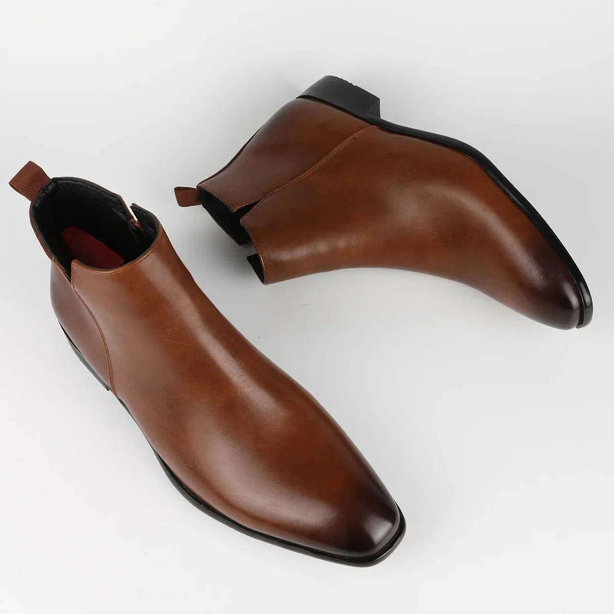 Klassische handgefertigte Chelsea-Stiefel aus Leder f��r Herren