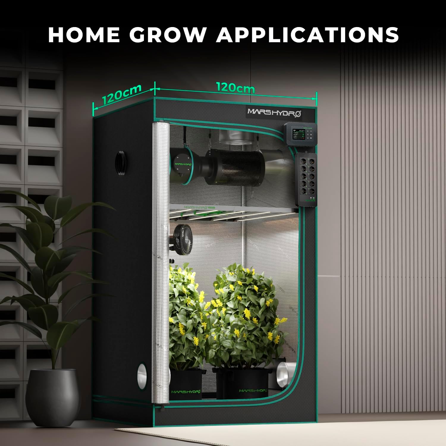 MARS HYDRO FC-E6500 LED Grow Lampe 730Watt Vollspektrum Wachstumslichtbalken Kommerzielle Pflanzenwachstumslampe für vertikale Landwirtschaft, für 150x150cm Growzelt