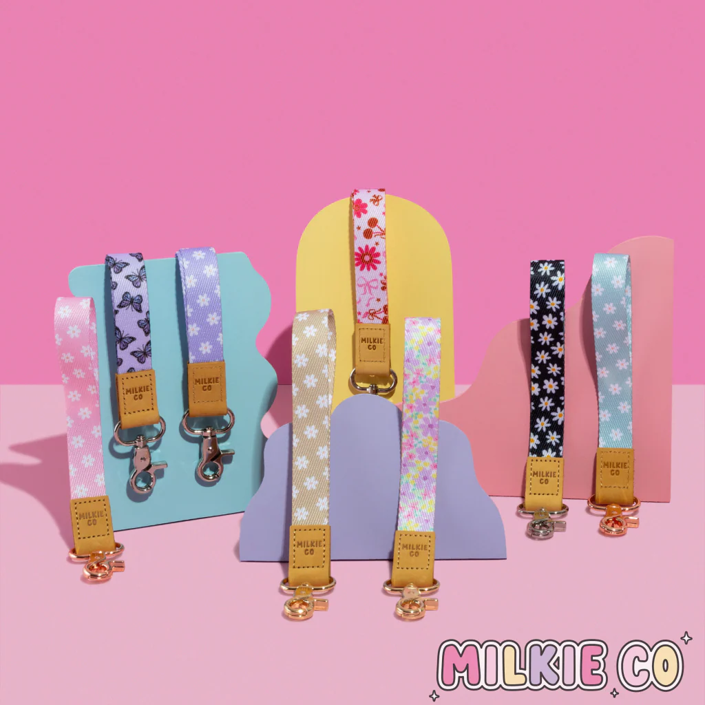 Cow Print Fabric Lanyard