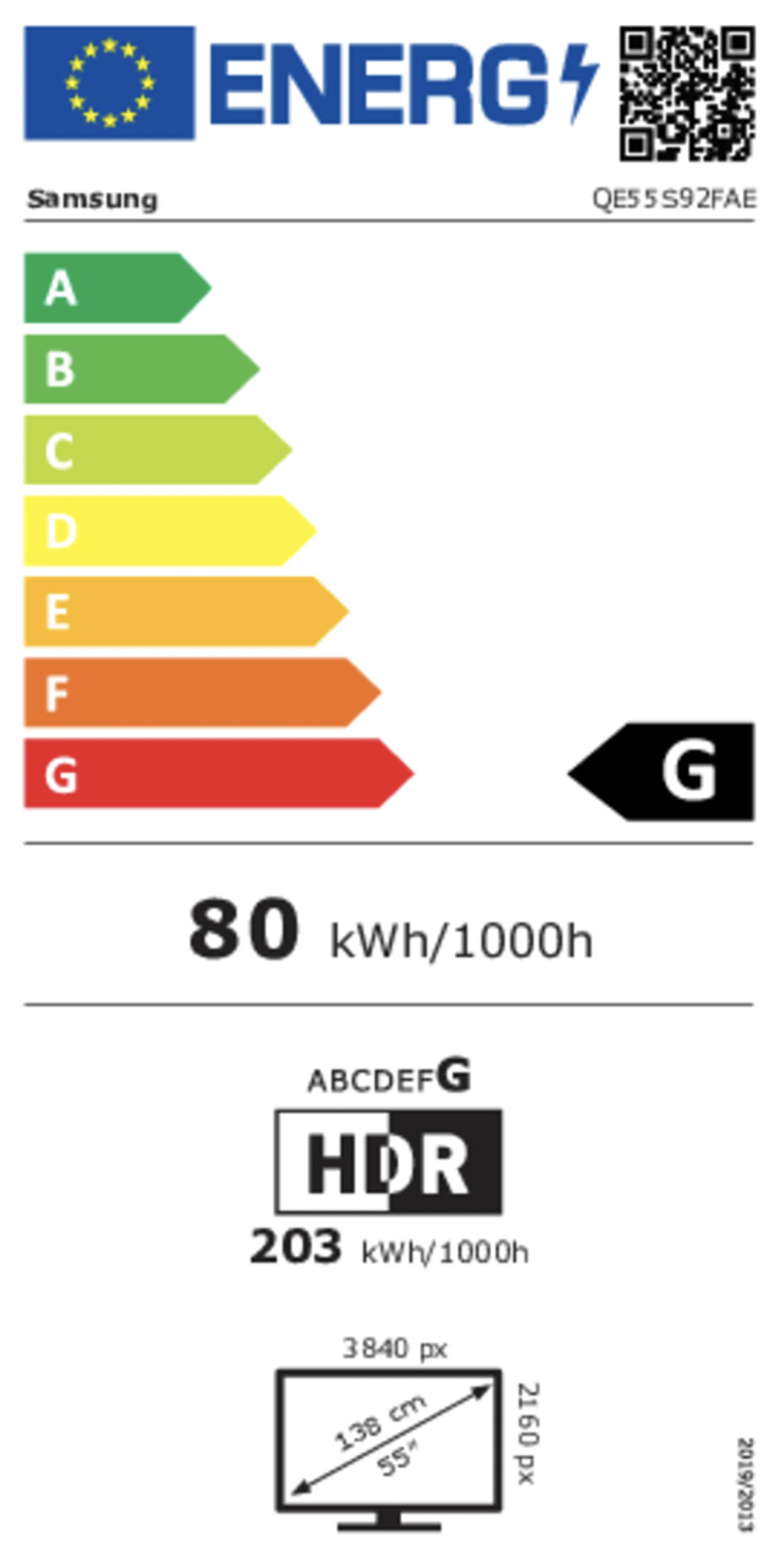 Samsung OLED TV 4K QE55S92F (2025) - 55 inch
