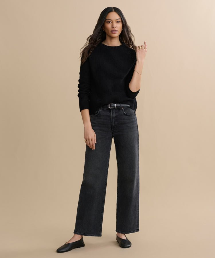 Jenni Kayne Women’s Cashmere Fisherman Sweater