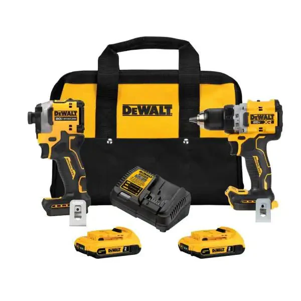 2025 Dewalt DCK2051D2 - Combo Kit Boor/Schroevendraaier 20 Volt MAX en Impact Driver ATOMIC