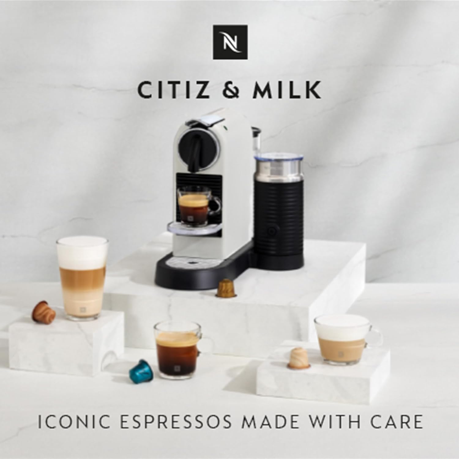 Nespresso Magimix 11319 Citiz und Milchkaffeemaschine, Weiß