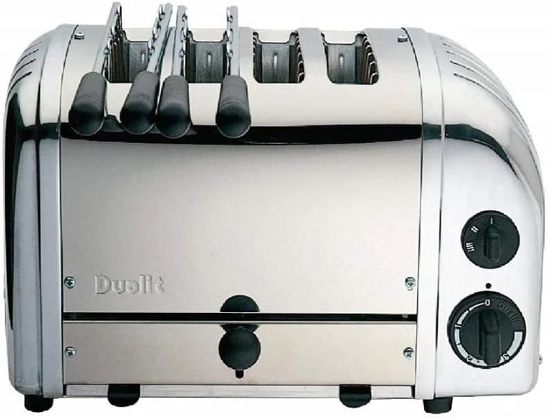 Dualit combi-broodrooster 42174 roestvrij staal 4 sleuven, 2,2 kW/230V | 4 sleuven | roestvrij staal | 80 sneden per uur, L139