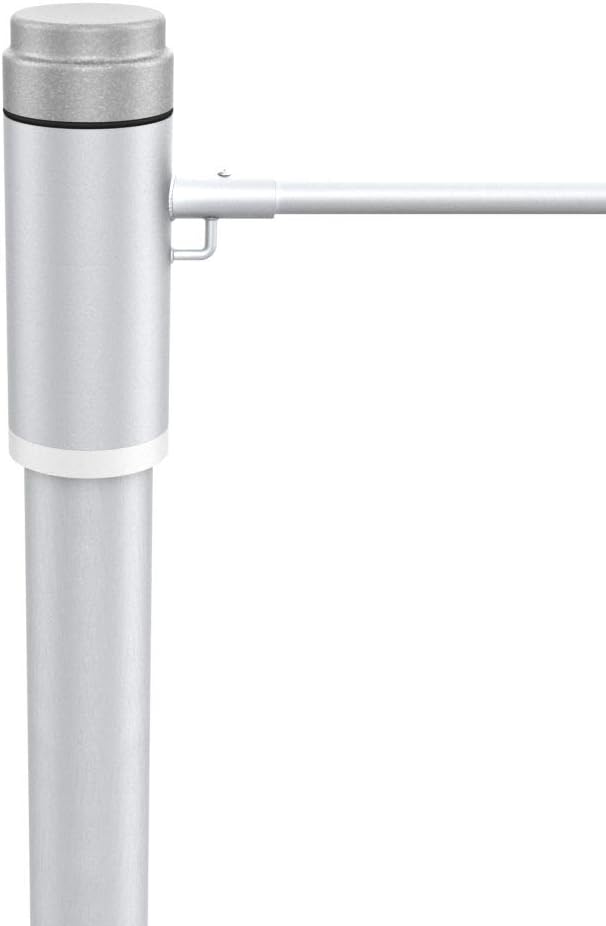 Vispronet® Alu-Fahnenmast 6 m/ø 75 mm Protect Extend ✓ Hissbarer, Drehbarer Ausleger ✓ Nahtlos Zylindrisch ✓ Diebstahlgesichert