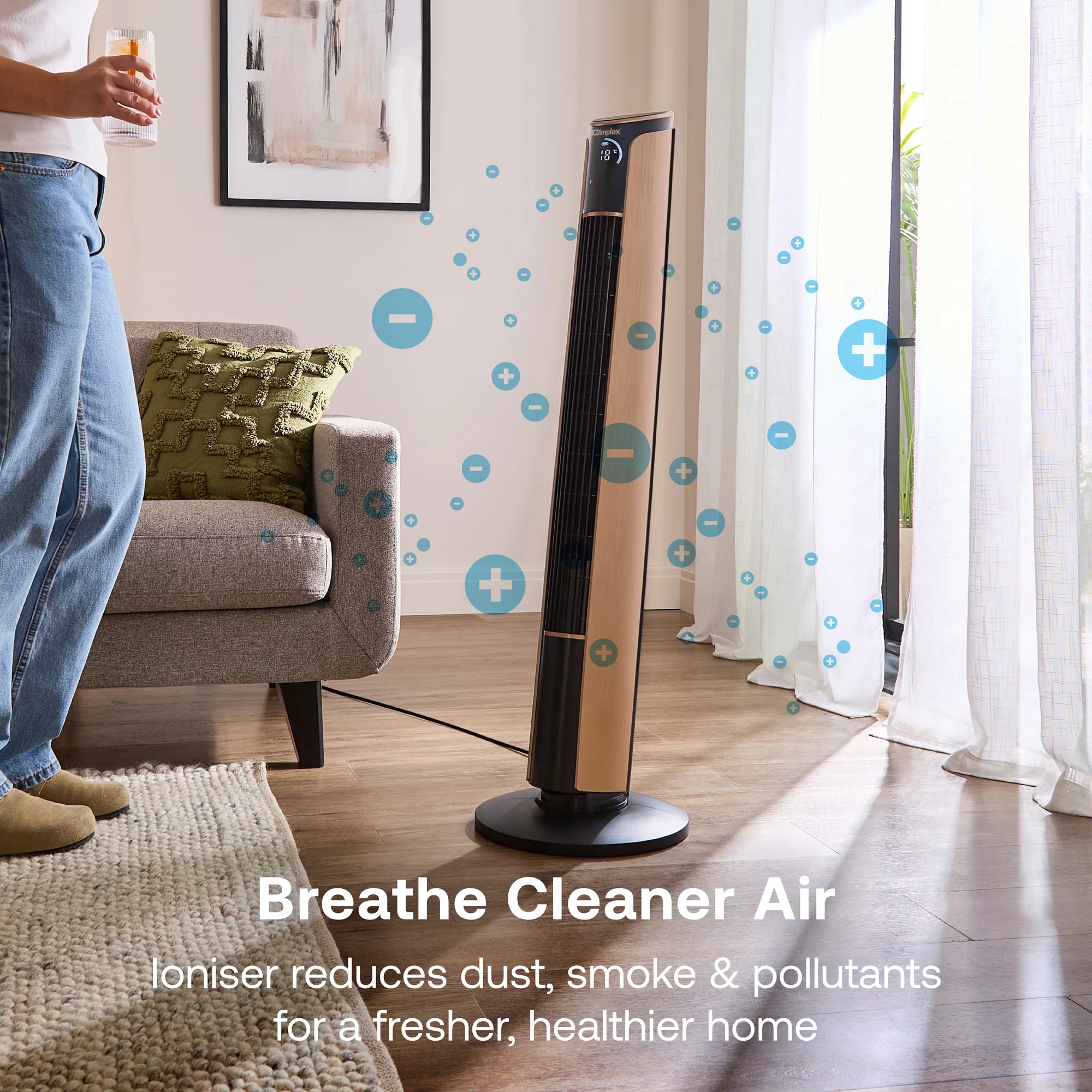 Dimplex Ion Fresh Tower Fan with Ioniser