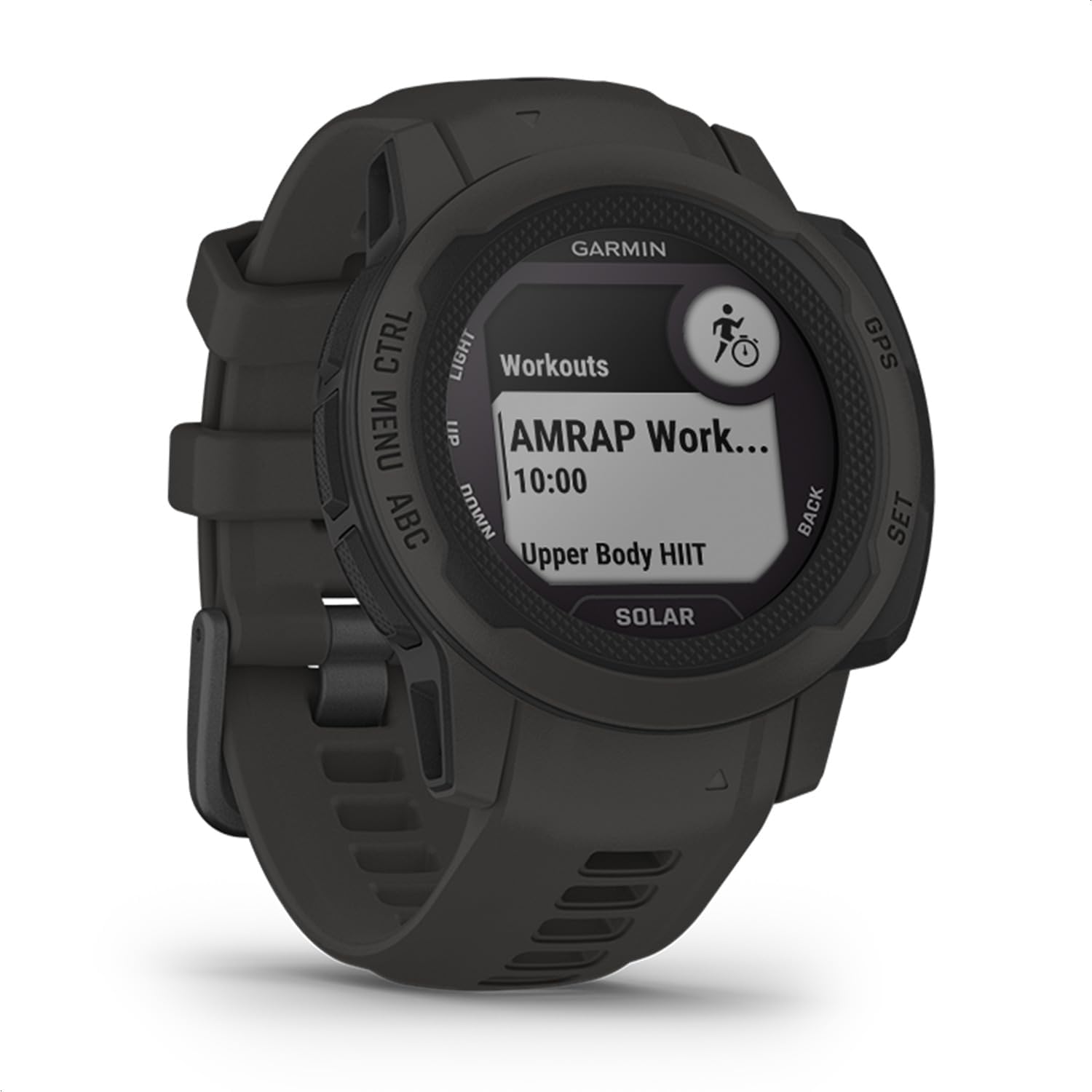 Instinct 2S Solar – schlanke GPS-Smartwatch mit bis zu 51 Tagen Akkulaufzeit, über 40 Sport-Apps, Pay, Trainingszustand, Fitnessalter oder Schlafanalyse