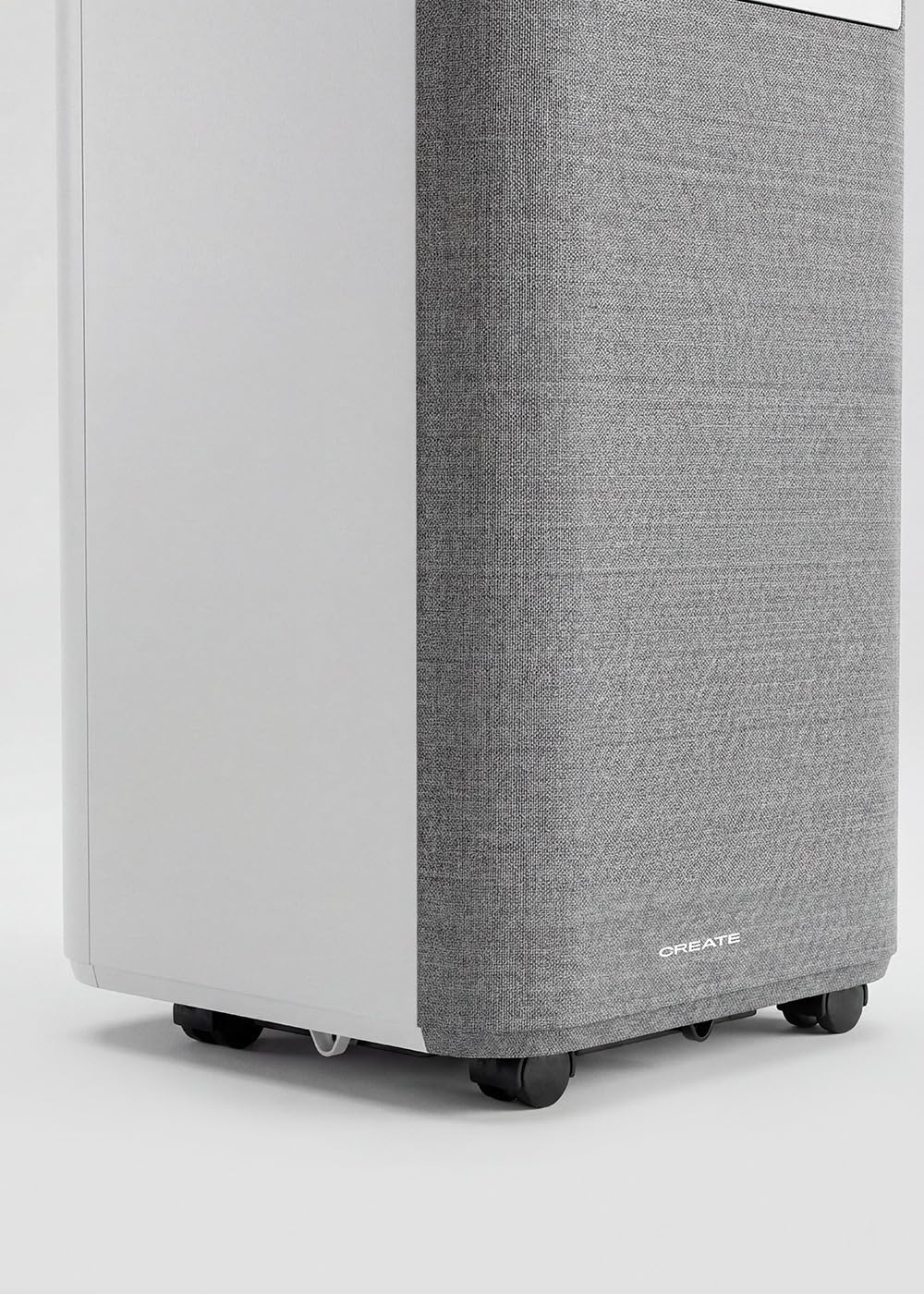 CREATE SILKAIR TEXTILE DUAL CONNECT 9000 / Mobile Klimaanlage 4 in 1 WiFi 9000 BTU mit Wärmepumpe / Mit Absaugset für Schiebe- und Klappfenster, bis 20m², 24L, 1005W