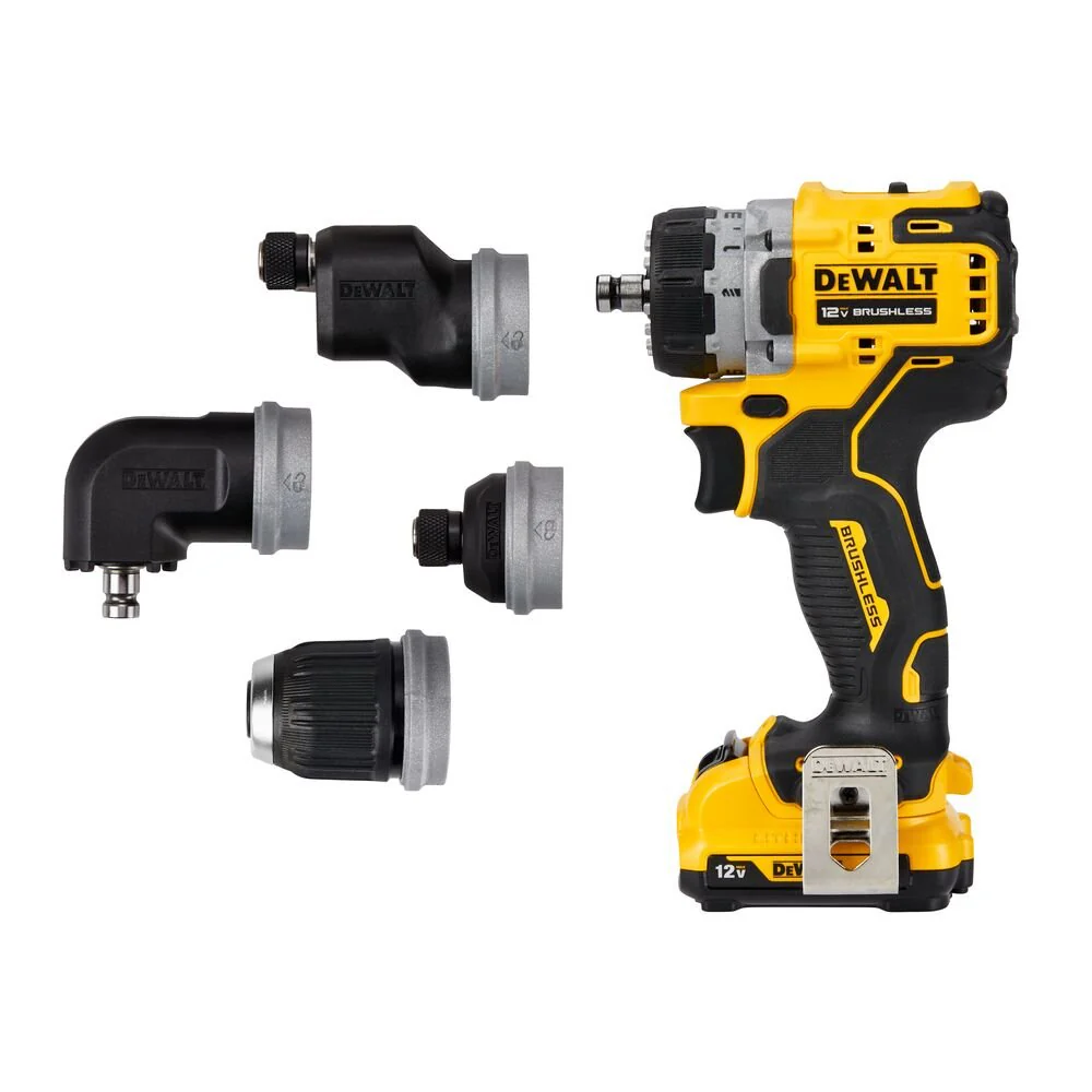 2025 DEWALT DCD703F1 XTREME? 12V MAX 5-in-1 Draadloze Boor/Schroefmachine Set met Borstelloze Motor