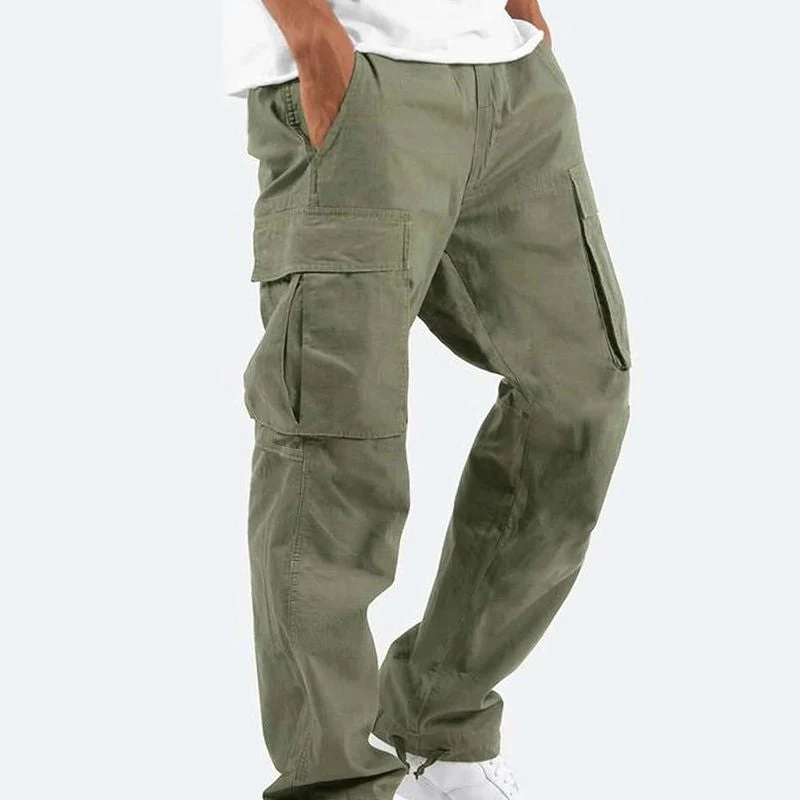 Bequeme Cargohose f��r Herren mit Stretch-Anteil | Regular Fit Freizeithose mit elastischem Bund und praktischen Taschen