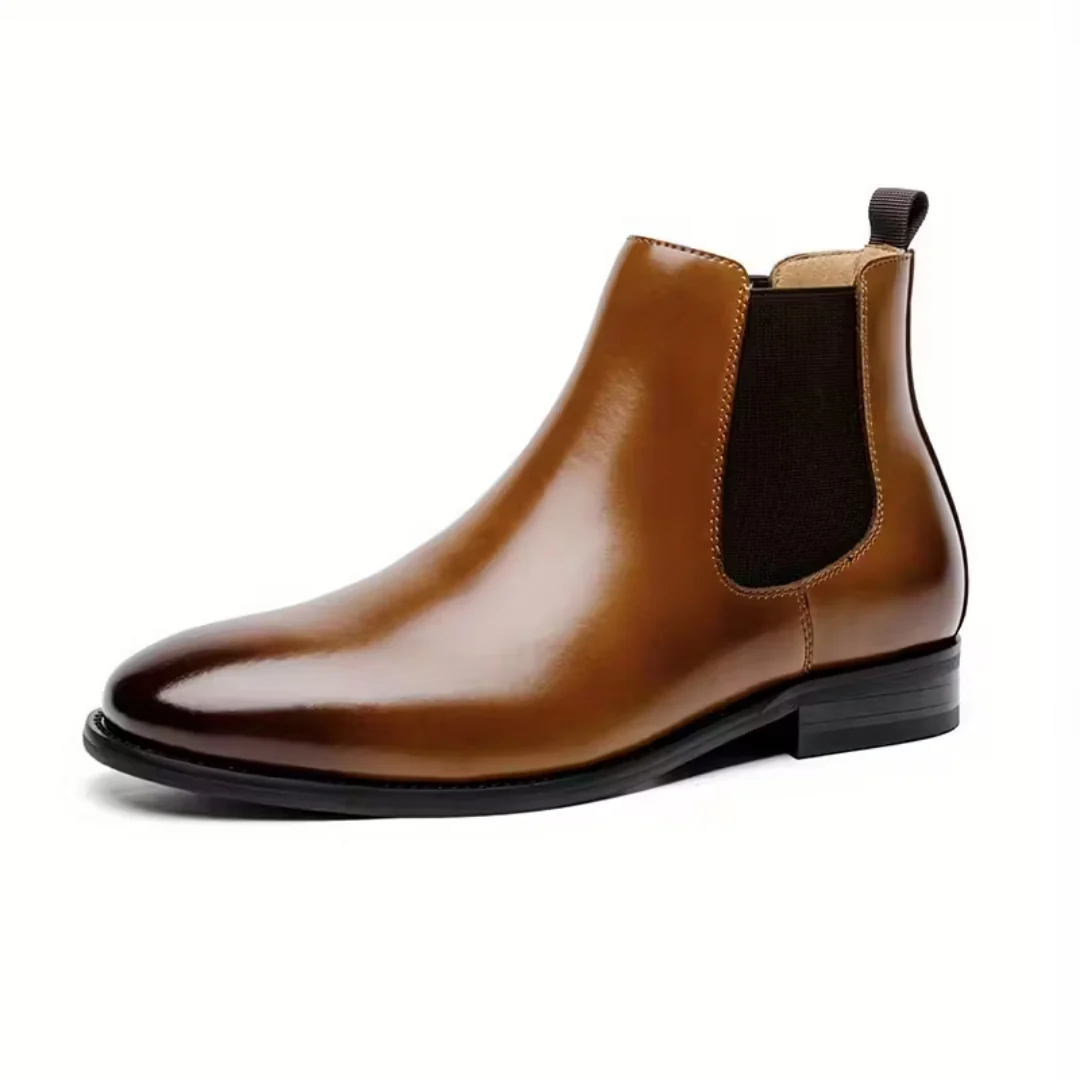 Men��s Brown Chelsea Boots �C Pull Tab Design