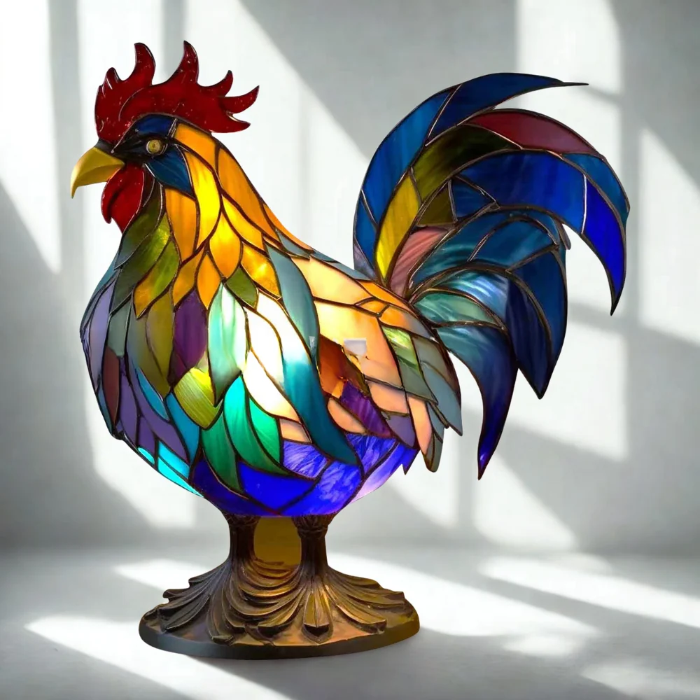 Tischlampe im Tierdesign aus Glas