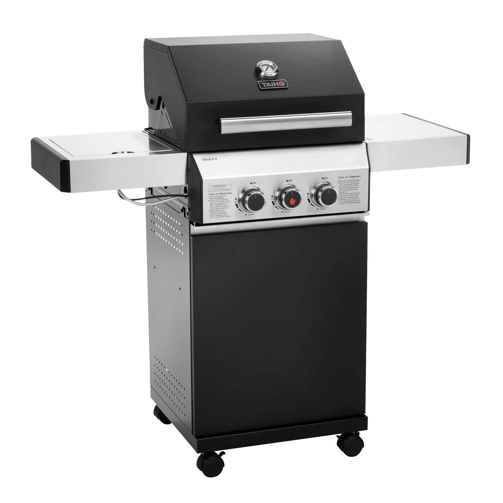2025 Barbacoa de gas CZARNY 2+1