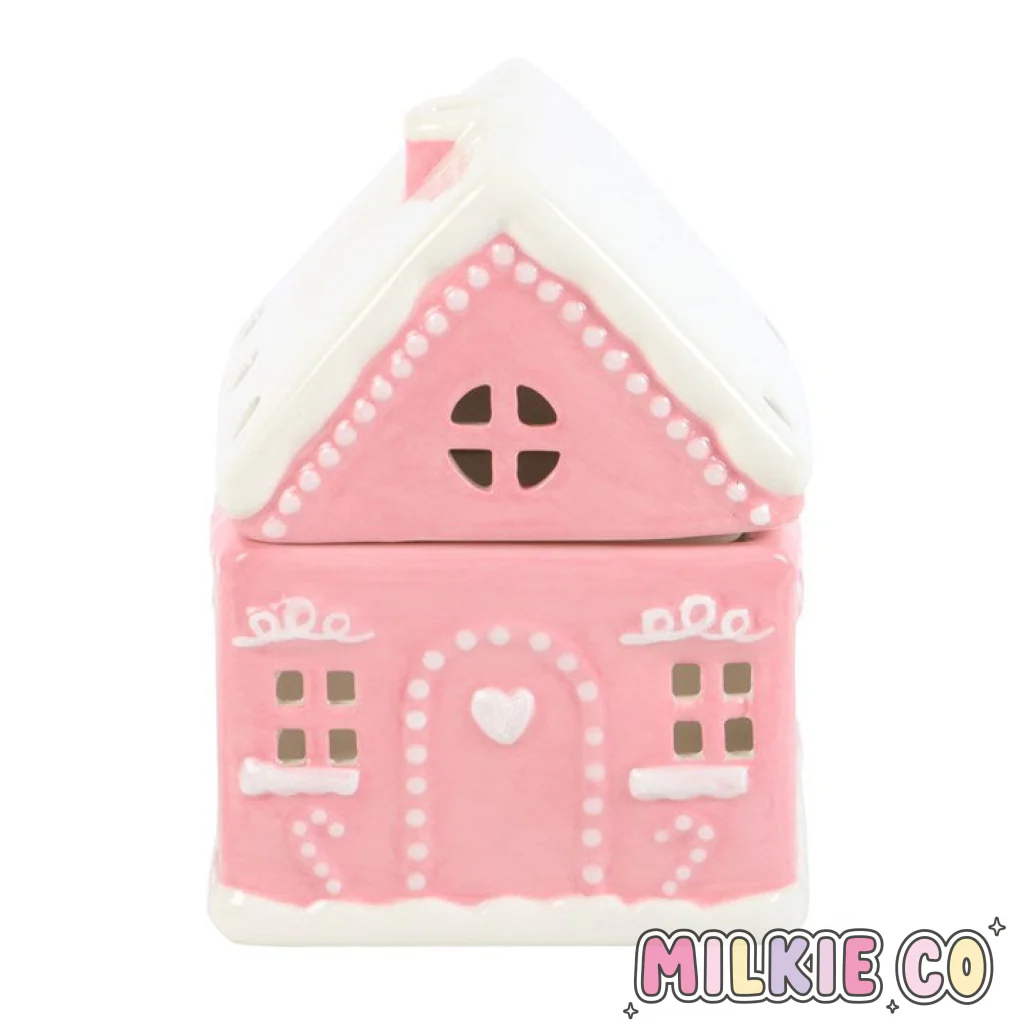 Pink Gingerbread House Wax Melt Burner