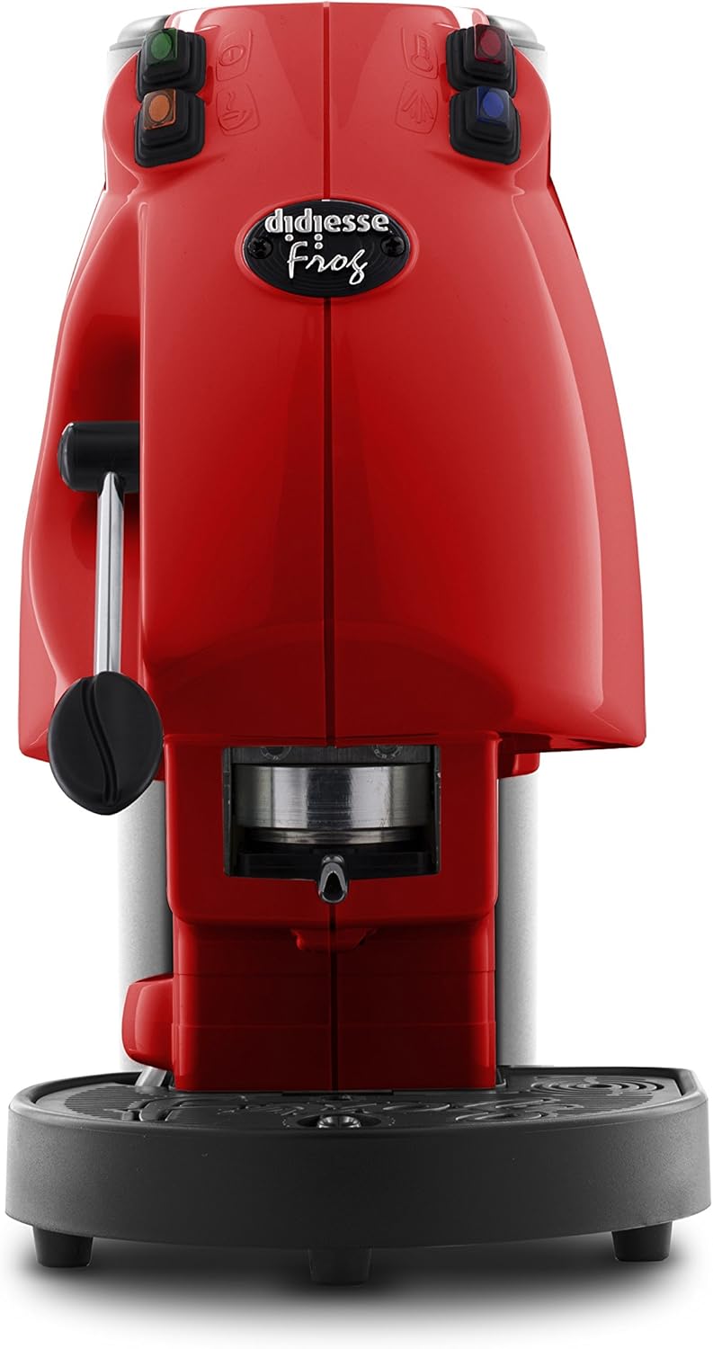 Didiesse Frog Revolution Kaffeemaschine für Pads, 650 W, Rot, Vollrot