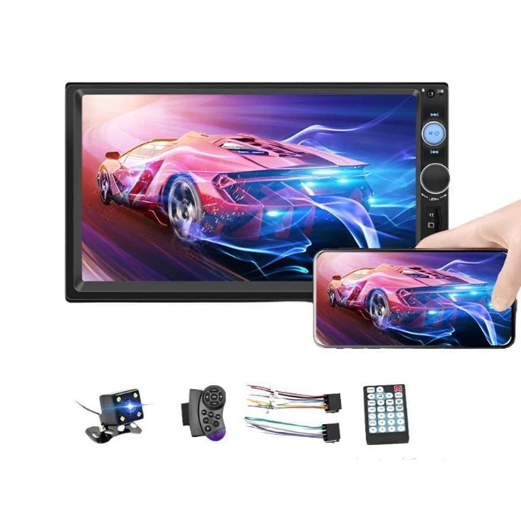 7 Inch HD Touch Screen Car Multimedia MP5 Player Intelligent System with Backup Camera Support, SWC, Mirror Link