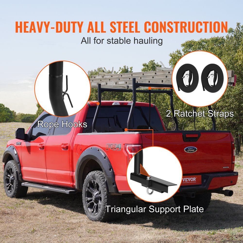 BENTISM Truck Rack 800Lbs Capacity Adjustable Width 46" 71"