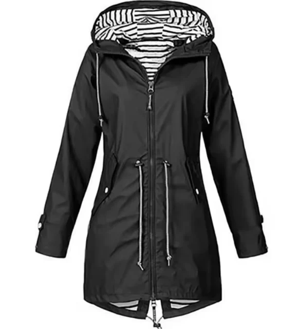 Wasserdichte Jacke mit Kapuze �C Leicht und alltagstauglich
