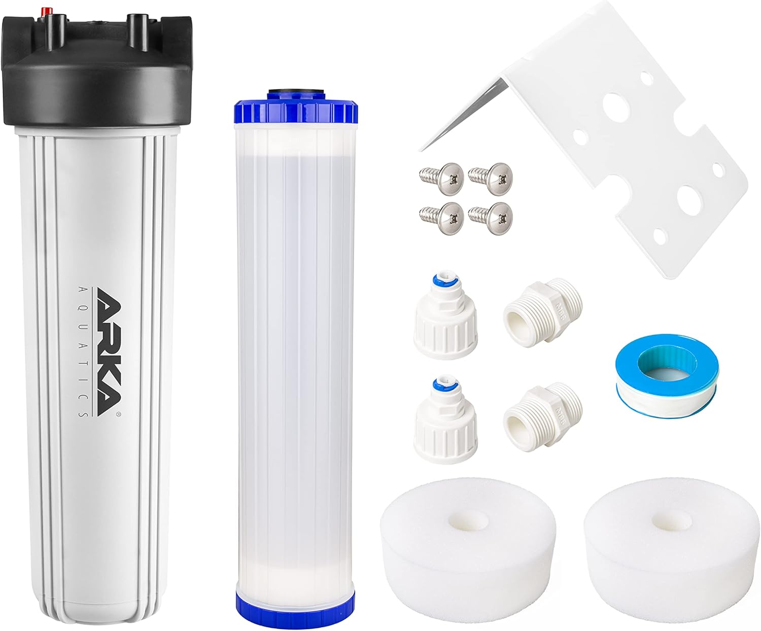 ARKA myAQUA 1900 Umkehrosmoseanlage 1900 L/Tag - Wasserfilter & Enthärtungsanlage, entfernt bis zu 99% Salze, Schadstoffe & Bakterien - Für Aquarien & Haushalt