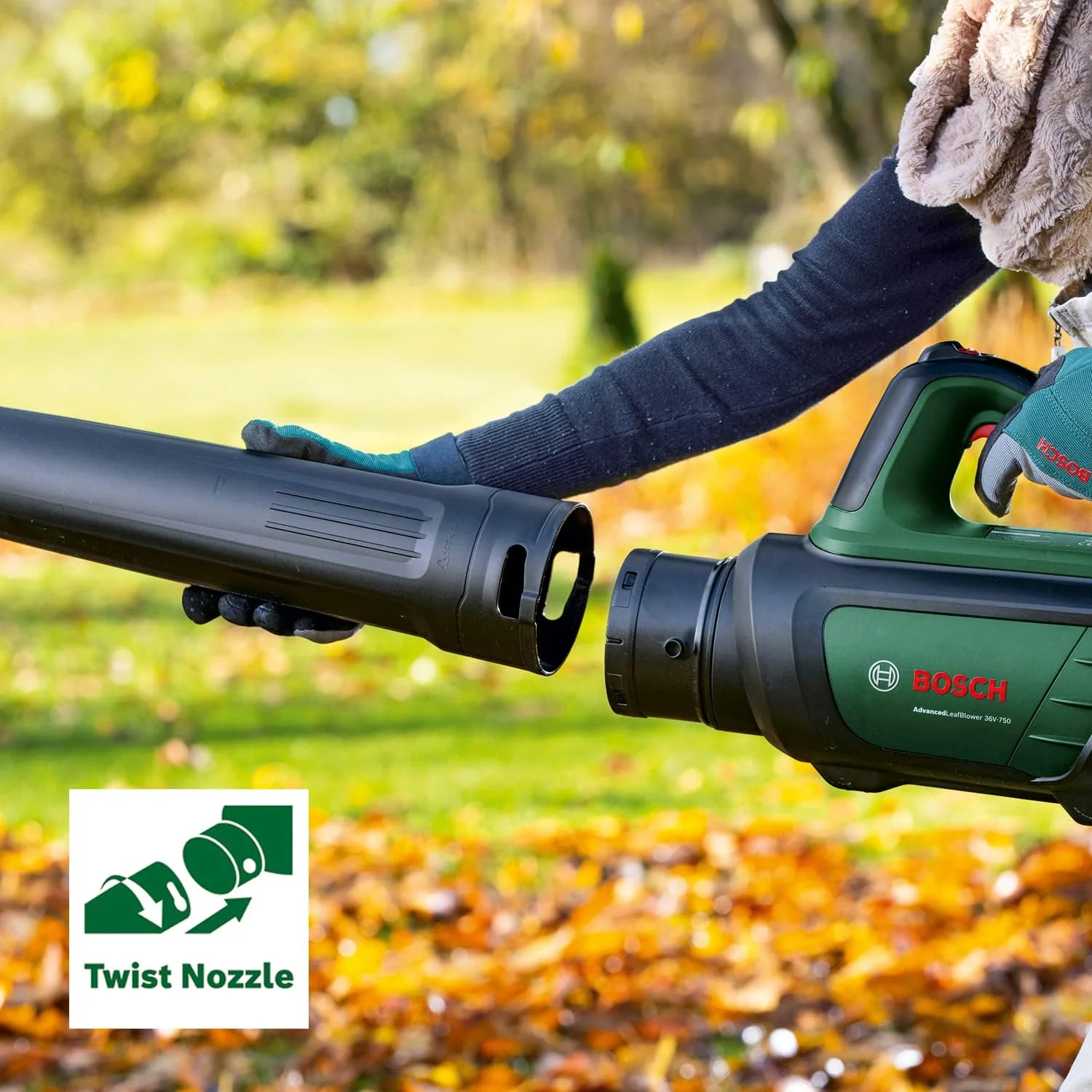 Bosch Accu-bladblazer AdvancedLeafBlower 36V-750 (1x 2,0 Ah accu, 36 volt systeem, voor het verwijderen van hardnekkige bladeren op grote oppervlakken, laag gewicht: 2,8 kg, in doos)