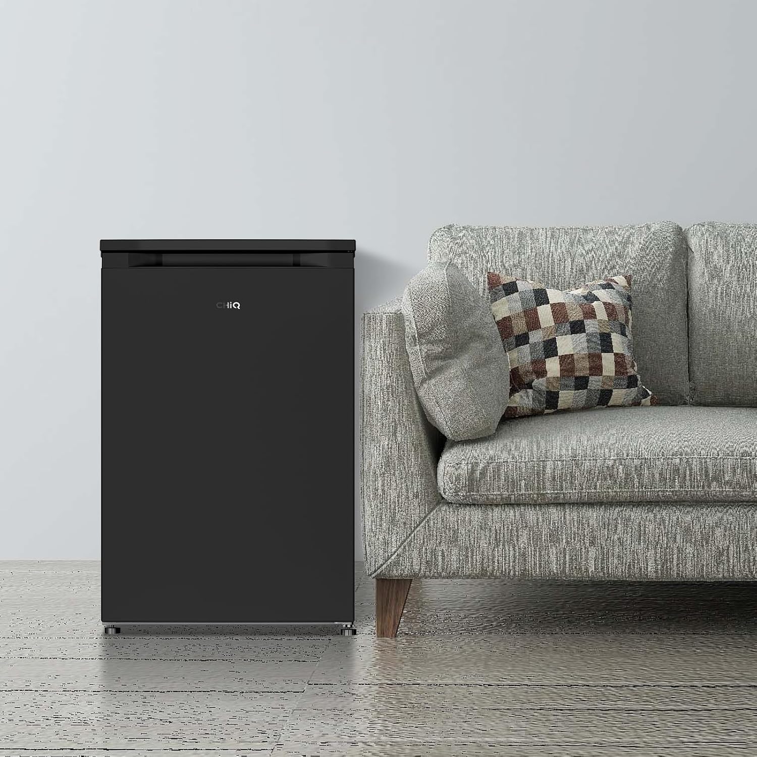 CHiQ 85L Gefrierschrank, 4 Sterne Schnellgefrieren(-24°C) |EEK C, 103kWh/Jahr, 39dB ultraleise| 845mm H,umkehrbare Tür｜Tiefkühlschrank, CSD95BC