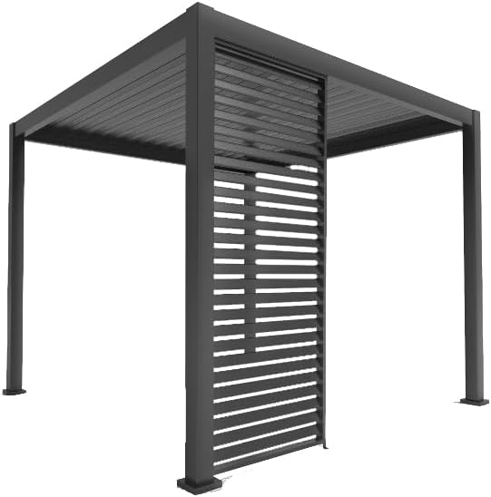 Green Spirit Pergola Seitenwand Mirador für 3m Pergola Classic & Deluxe - Anthrazit, 93x236 cm, Windschutz, Sonnenschutz, Sichtschutz Paneel