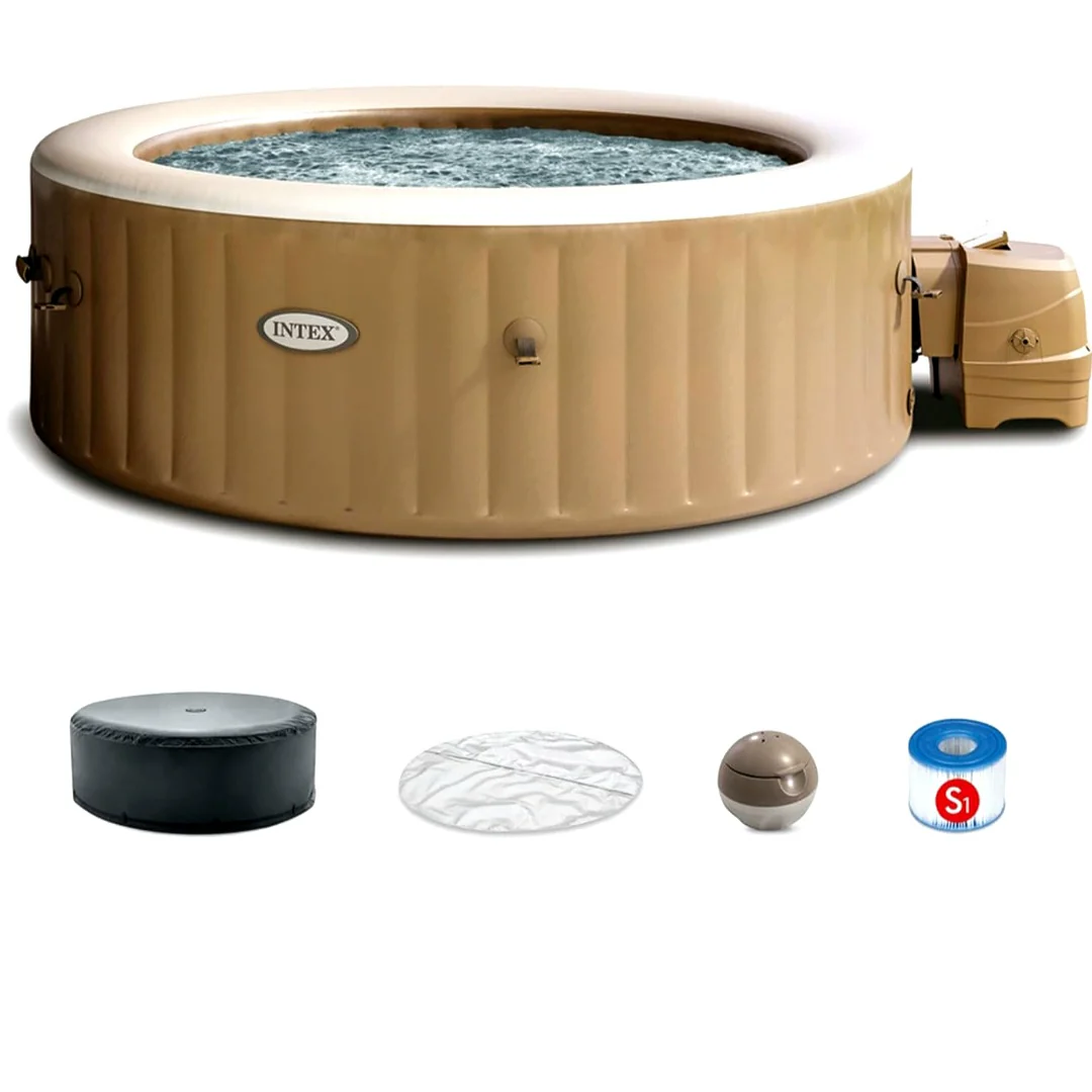 2025 Intex PureSpa Bubble Massage 120 jets opblaasbare whirlpool spa-set