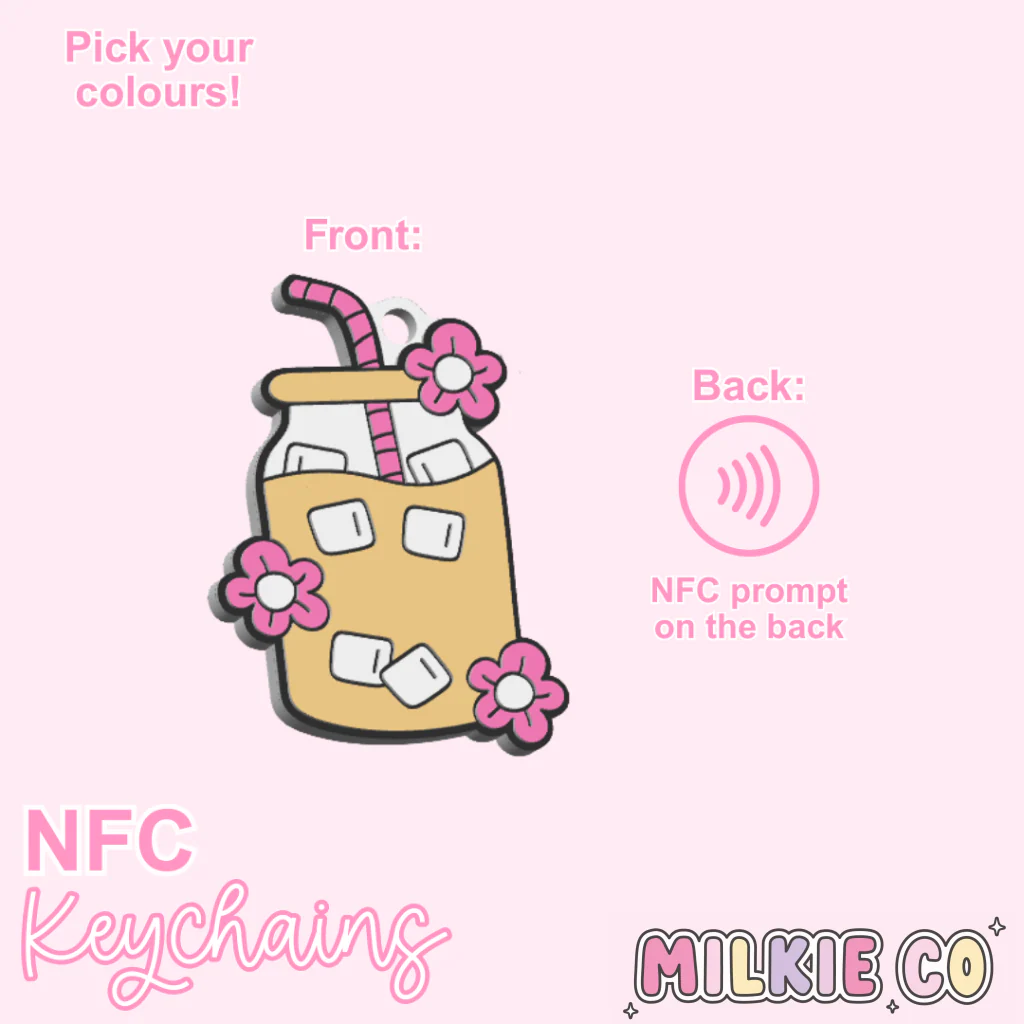 Can Glass NFC Keychain