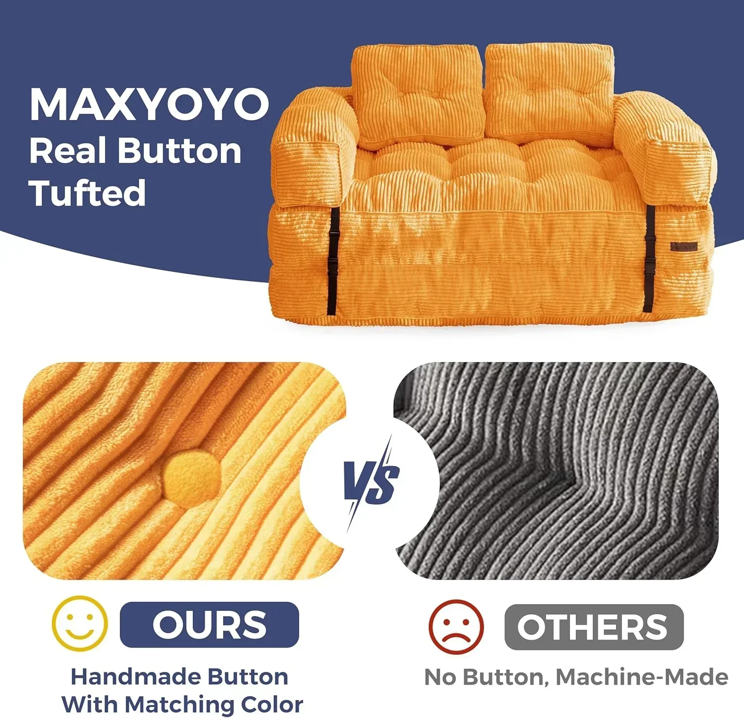 Folding Sofa Bed L-Shaped Convertible Sofa Bed with Armrests and Pillows