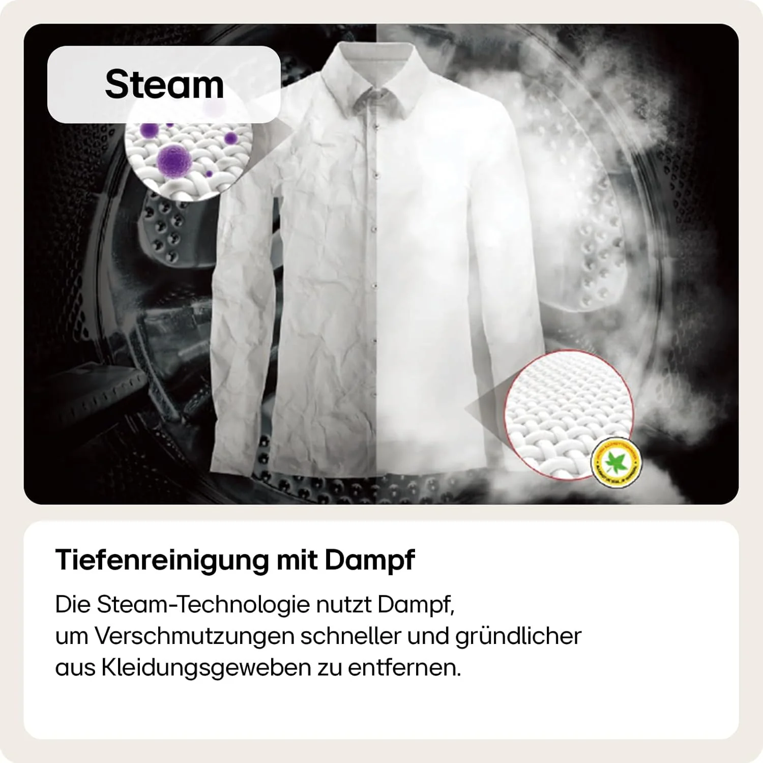 LG F4WV7080, Klasse A, Voorlader Wasmachine 8 kg, 1400 tpm, AI Direct Drive, Wi-Fi, Dieptereiniging met Stoom, Grote Capaciteit, TRIPLE A, Veiligheidsglas Buitendeur, 62 x 60 x 85 cm ? Wit