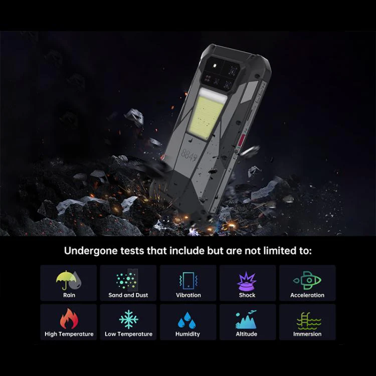 Unihertz Tank 4 Pro Projector Rugged Phone, 16GB+512GB, Night Vision, 6.73 inch Android 13 Dimensity 8300 Octa Core, Network: 5G, NFC