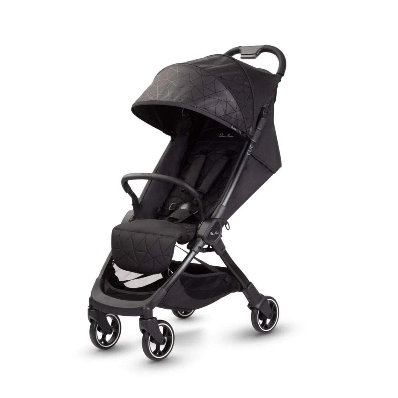 Silver Cross Clic Wandelwagen met Regenhoes �C Zwart
