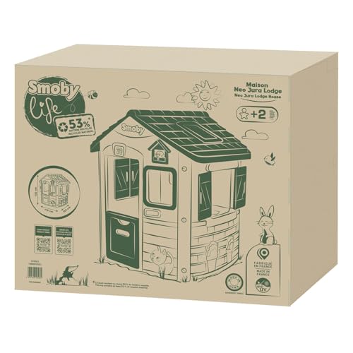 Smoby   Casetta Jura Lodge Green   realizzata in plastica riciclata,   2 anni : Amazon.it: Giochi e giocattoli