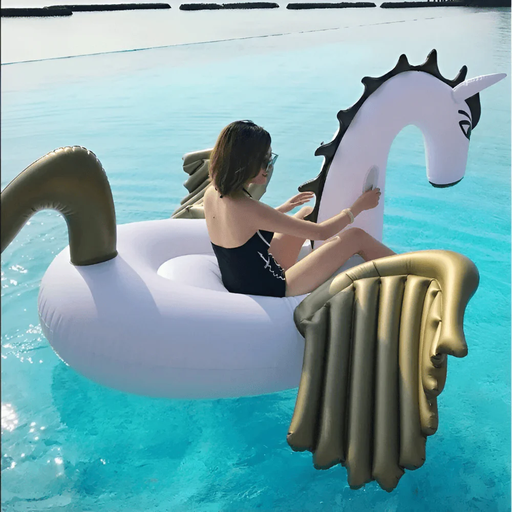 Giant Inflatable Unicorn Float | Magical XXL Unicorn for Ultimate Water Fun