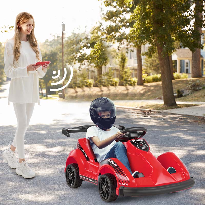 Eletriclife 6V Battery Powered Go Kart Kids Ride On 4 Wheel Racer RC